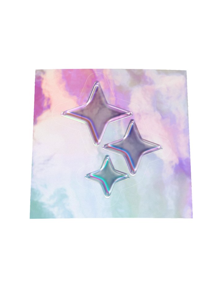 Crystal Frutiger Aero Stars (Stickers) product image (2)