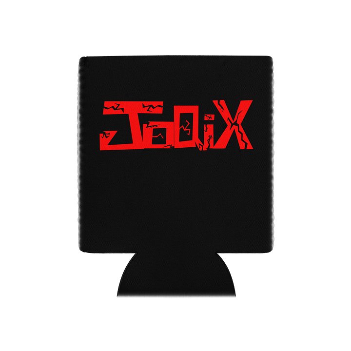 Cracked Red Text Can Cooler product image (1)