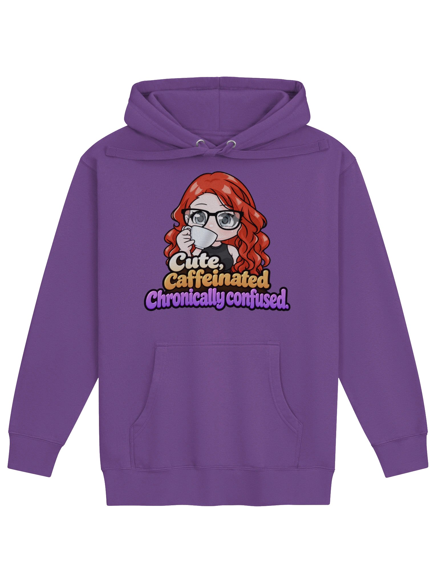 Cute, Caffeinated, and Chronically Confused Hoodie product image (8)