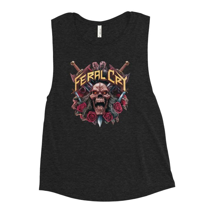 Feral Cry Demonic Skull Women's Muscle Tank product image (1)
