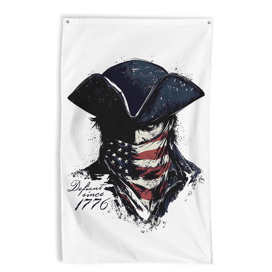 Defiant Wall Flag product image (1)