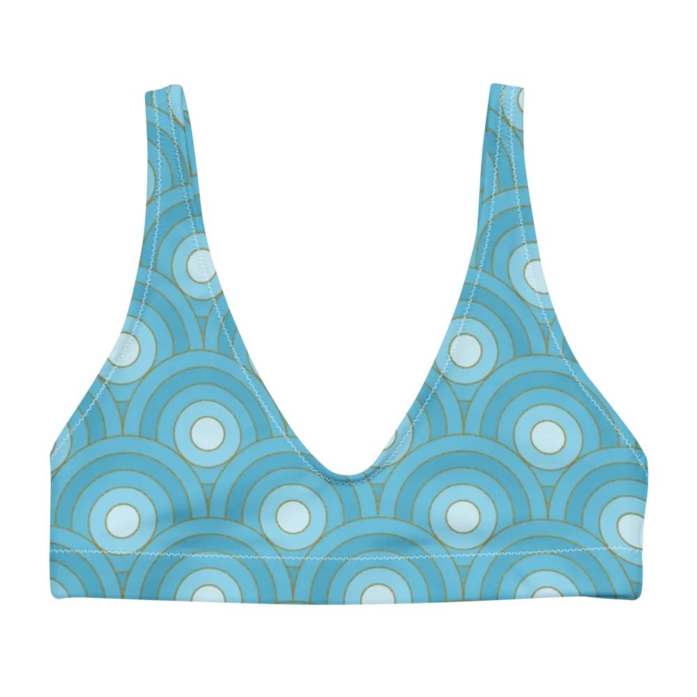 Beautiful Retro Bullseye Pattern Padded Bikini Top product image (4)