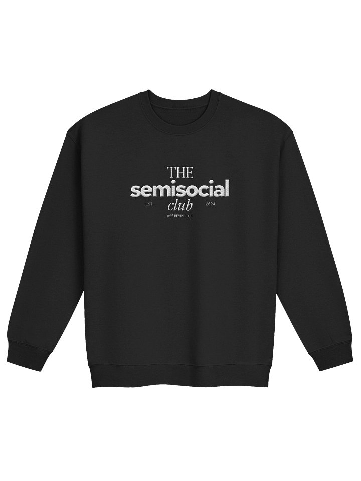 the semisocial club - embroidered crewneck product image (1)
