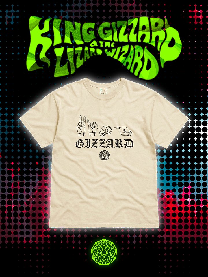 KING GIZZARD AND THE LIZARD WIZARD SIGN LANGUAGE T-SHIRT product image (1)