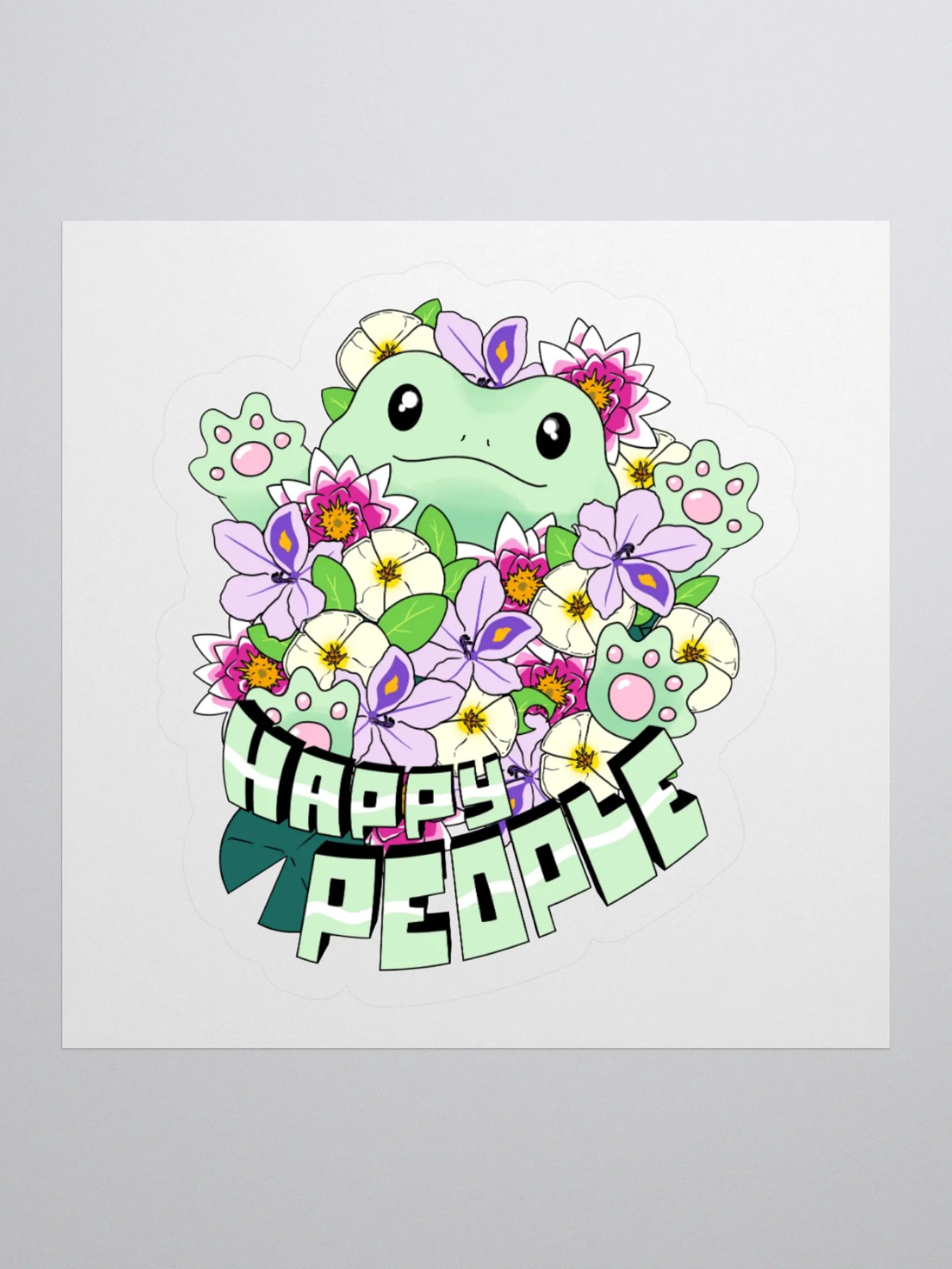 'Flower 'Froggo' Sticker product image (1)