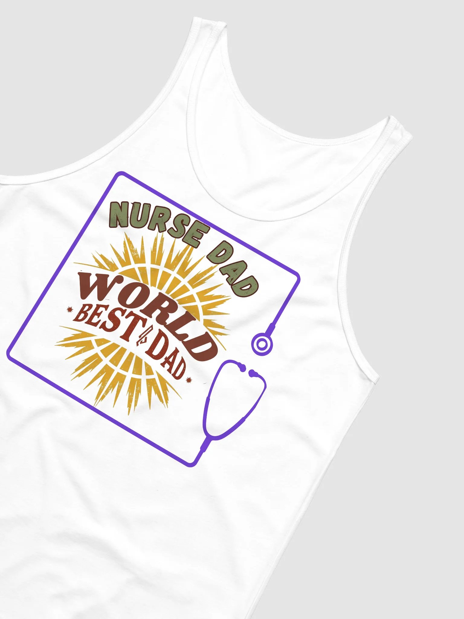 Stethoscope, Nurse Dad World's Best Tank Top product image (19)