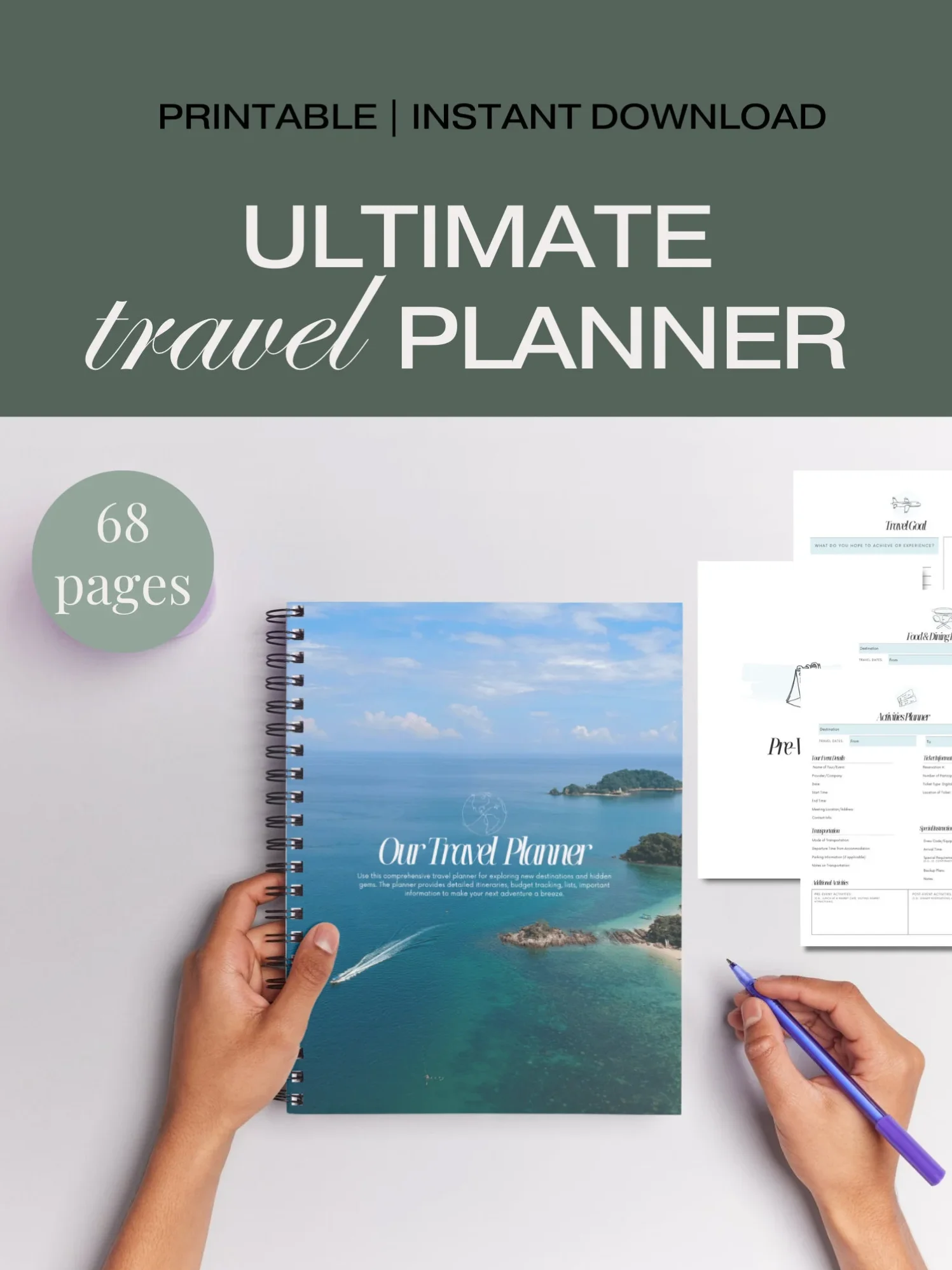 Ultimate Travel Planner | A5 & Letter Size product image (1)