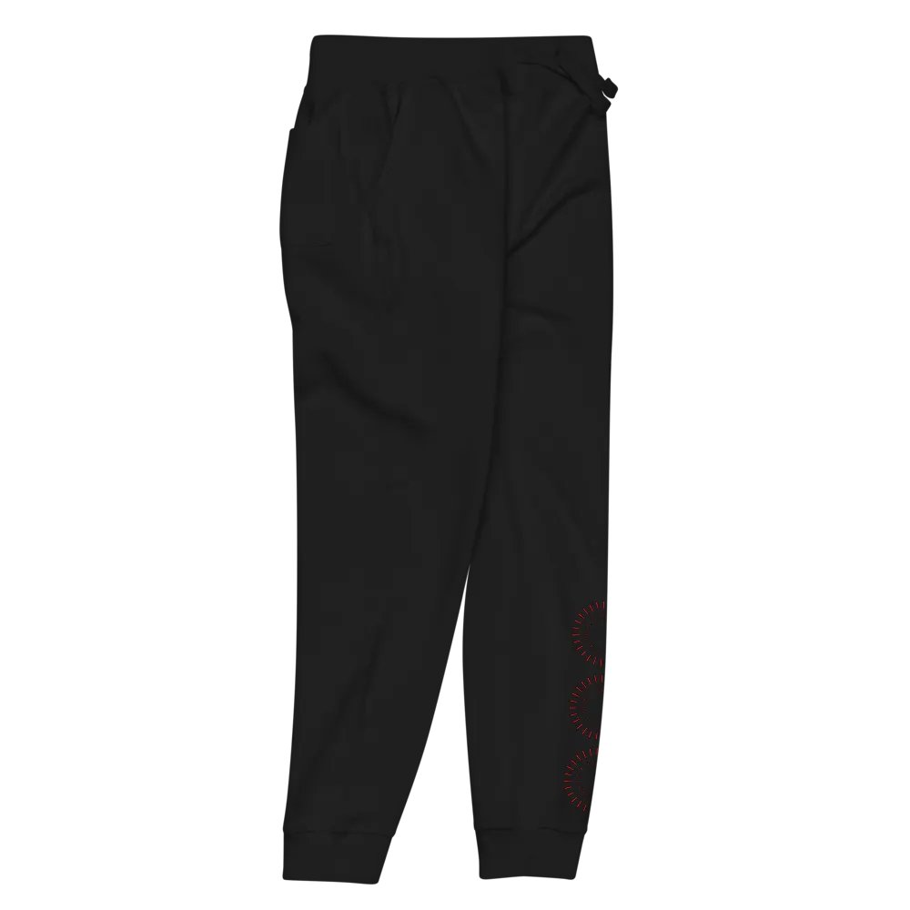 Red Circle Unisex Fleece Joggers product image (9)
