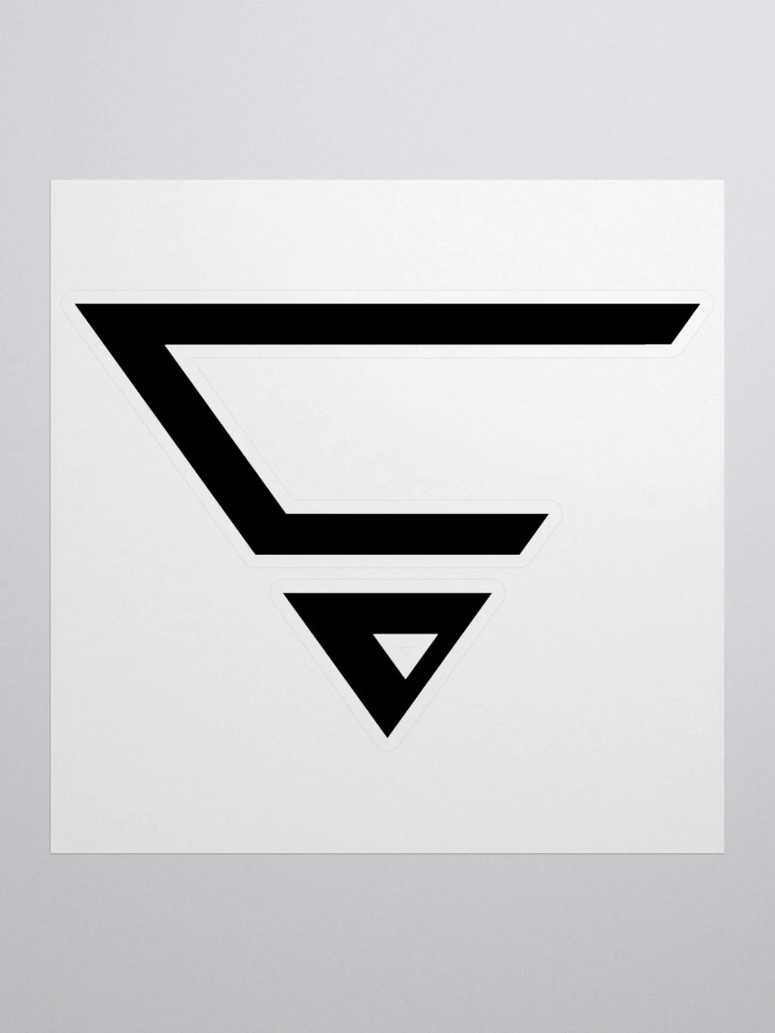 CraytoX Logo Stickers - Black product image (1)