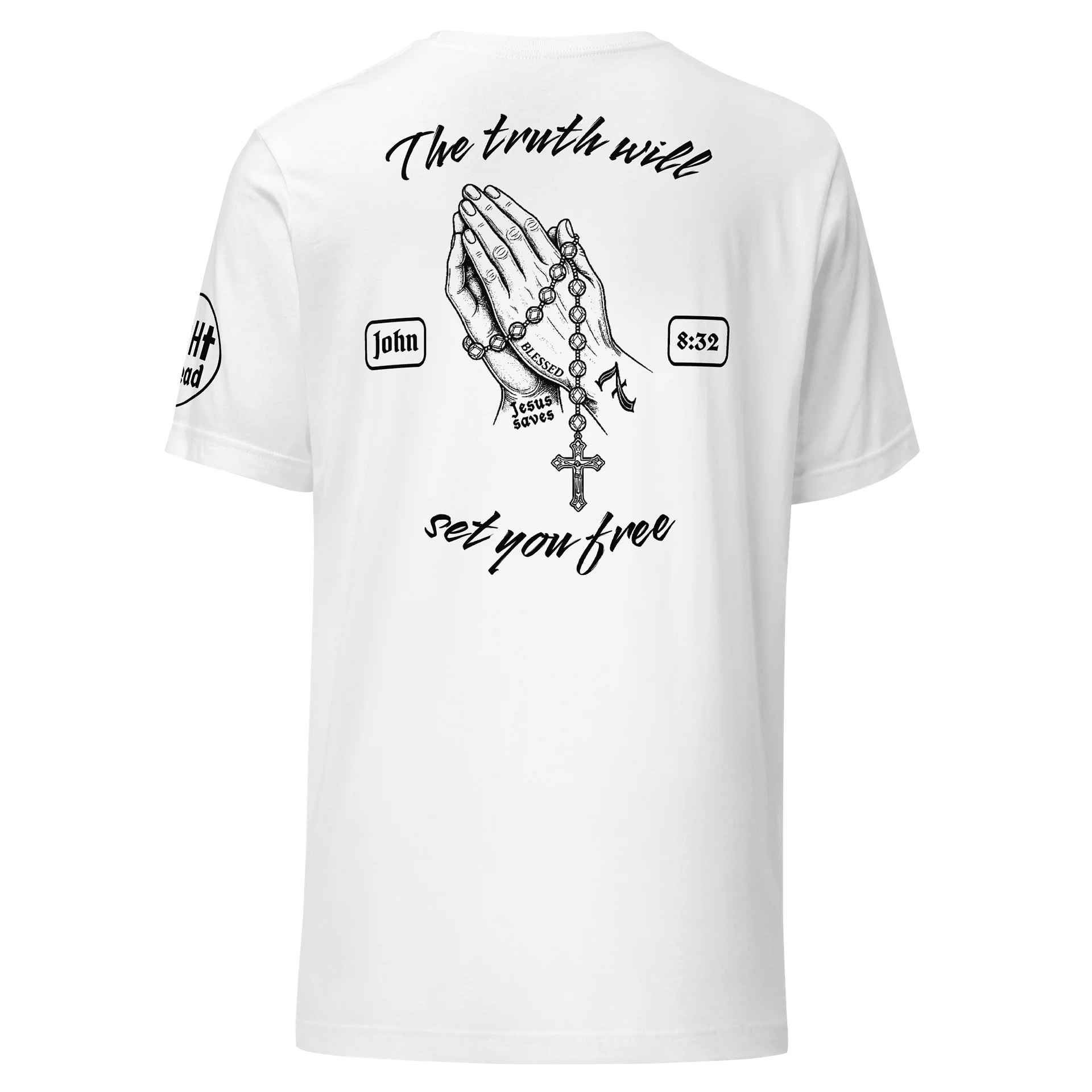 Tee Rosary Praying hands product image (1)