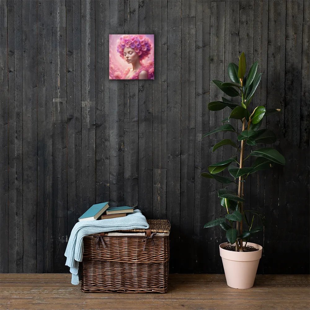 Pink Flower Girl Wall Art product image (4)