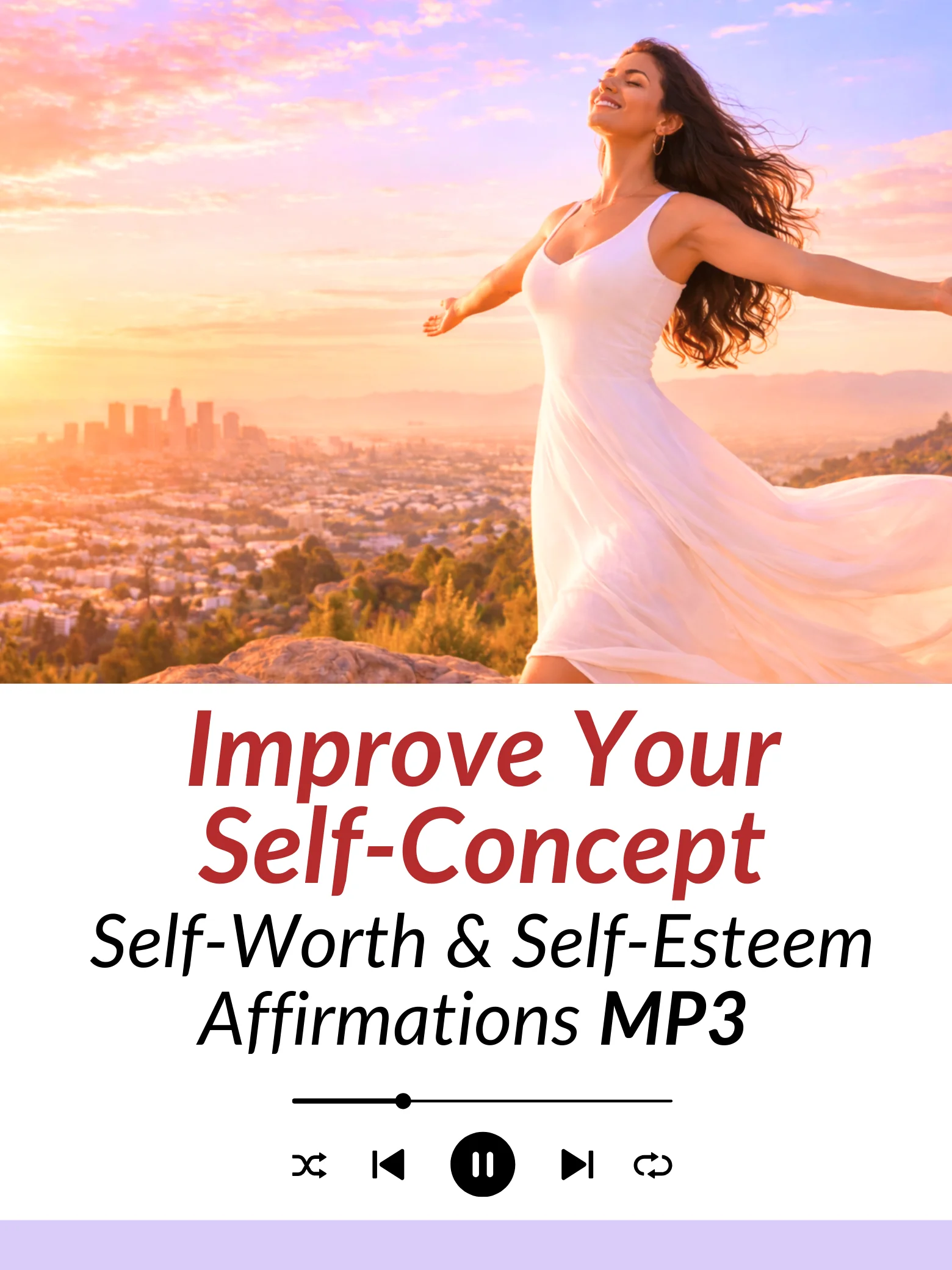 Improve Your Self-Concept & Self-Image | Self-Worth and Self-Esteem Affirmations | MP3 Download product image (1)