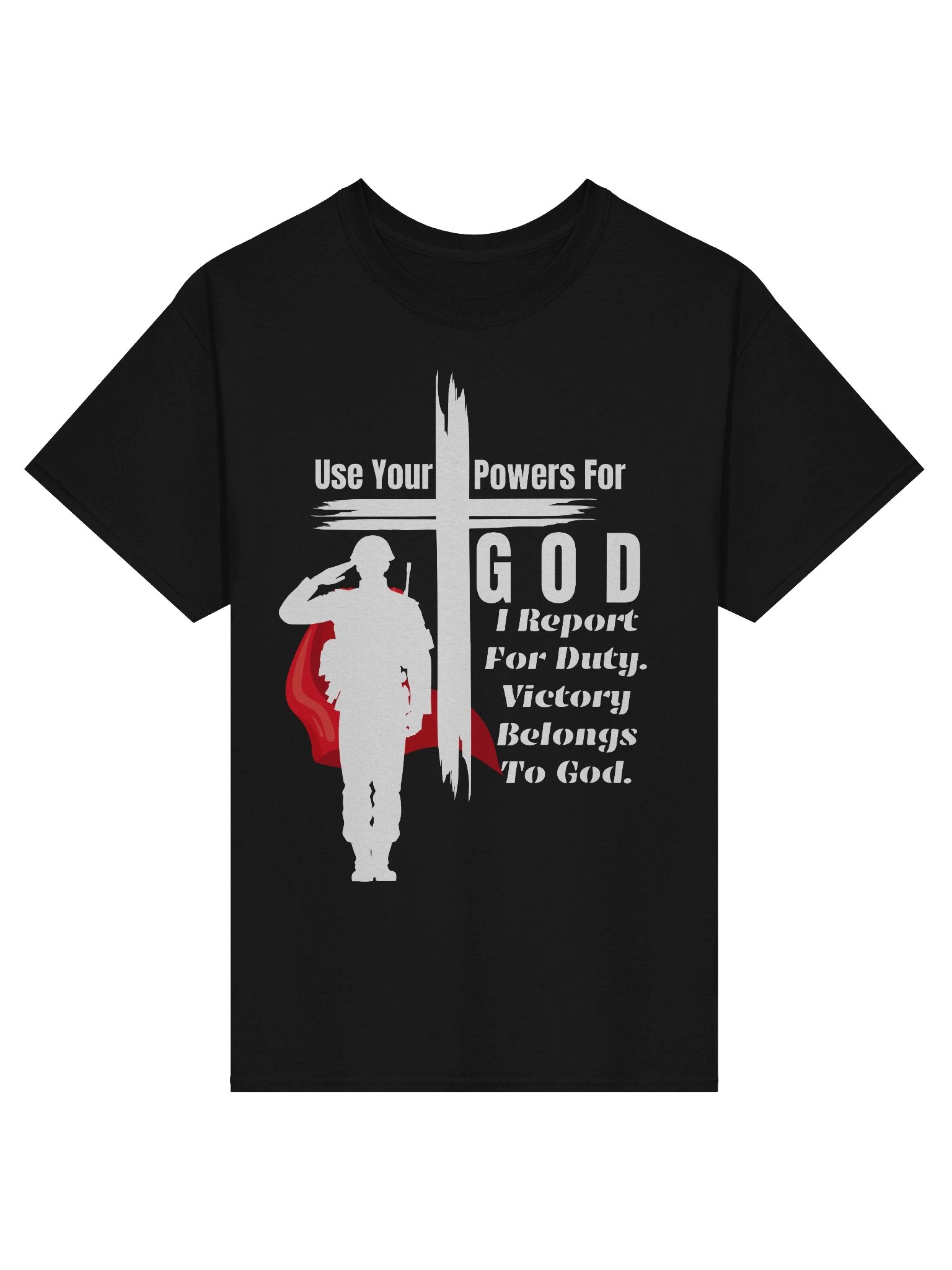 Use your powers for God - Christian Military T-Shirt product image (2)