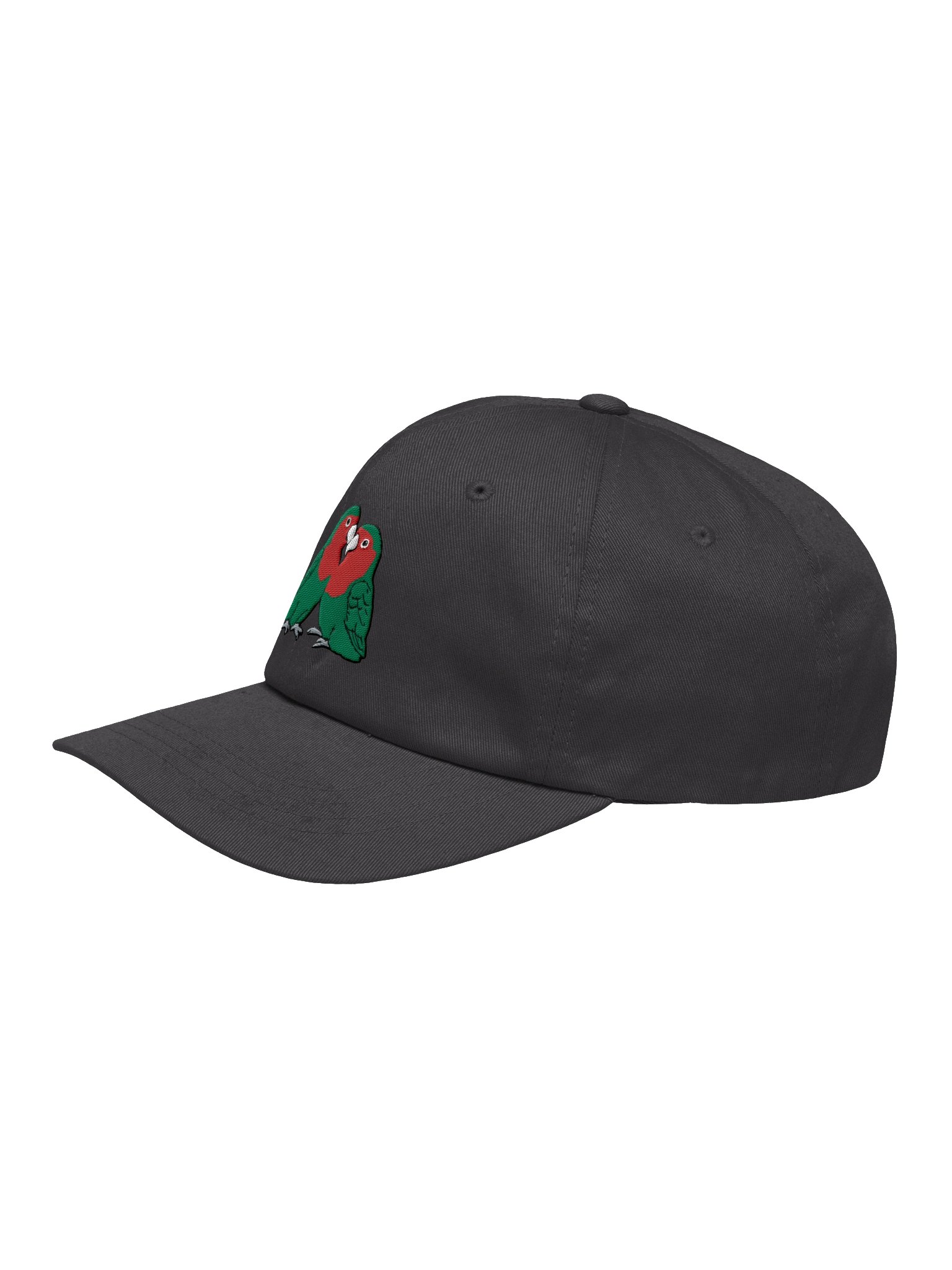 Rosy-faced Lovebird Embroidered Hat | Tropical Bird Cap product image (19)