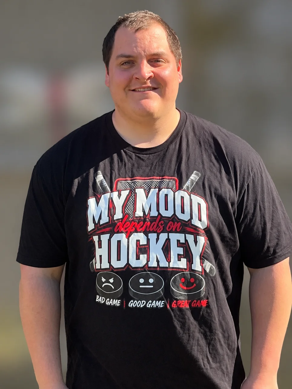 my mood depends on hockey shirt product image (1)
