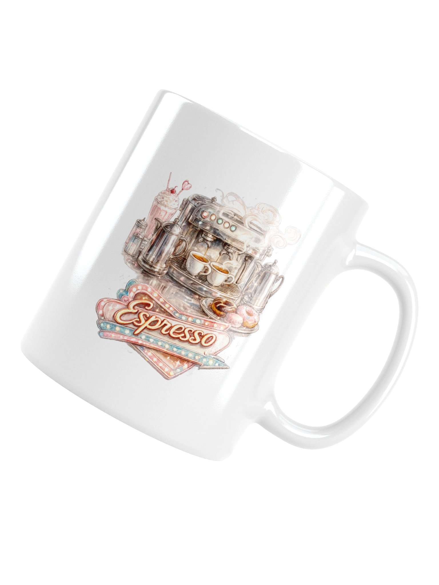 1950's Diner Espresso Ceramic Mug product image (16)