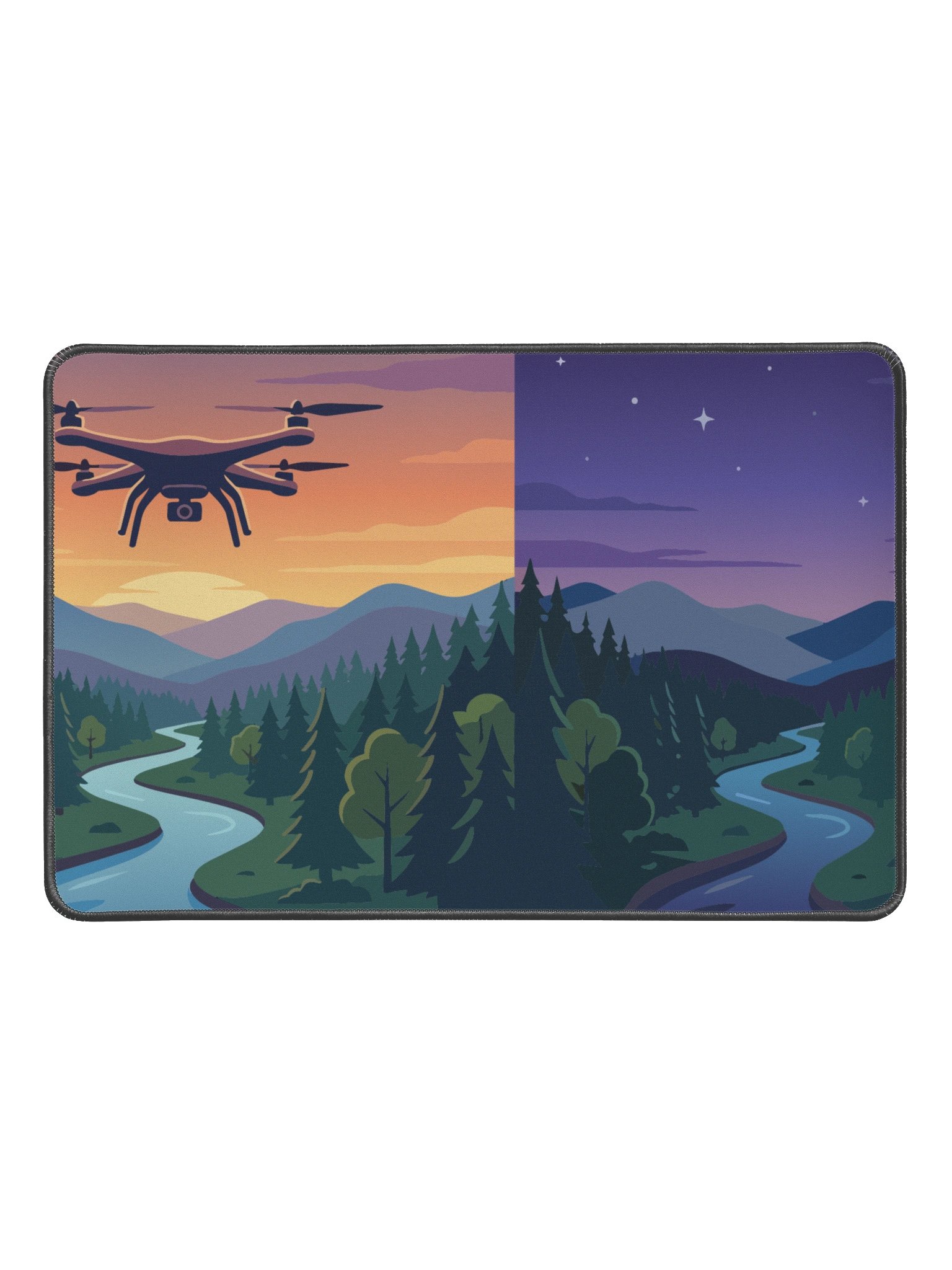 Day & Night Quiet Photography Mouse Pad product image (1)