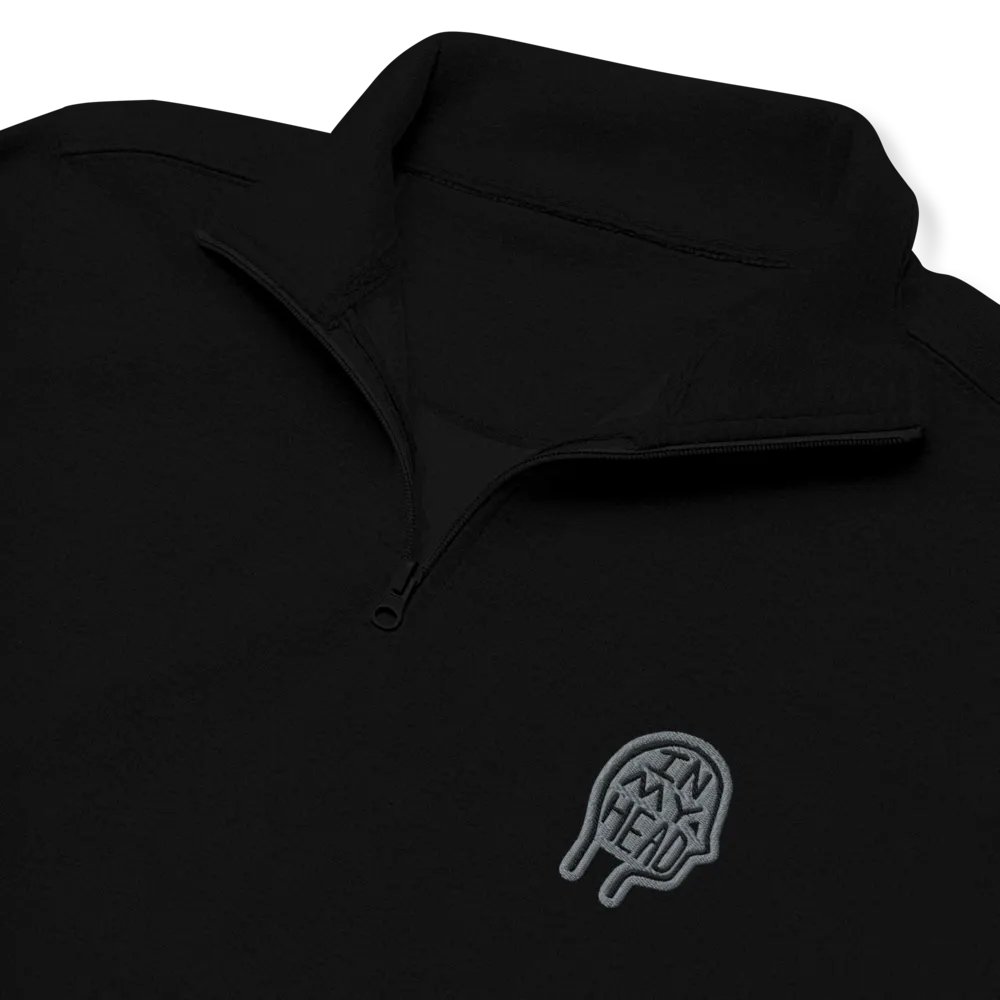 In My Head (smoke design) embroidered quarter zip product image (1)