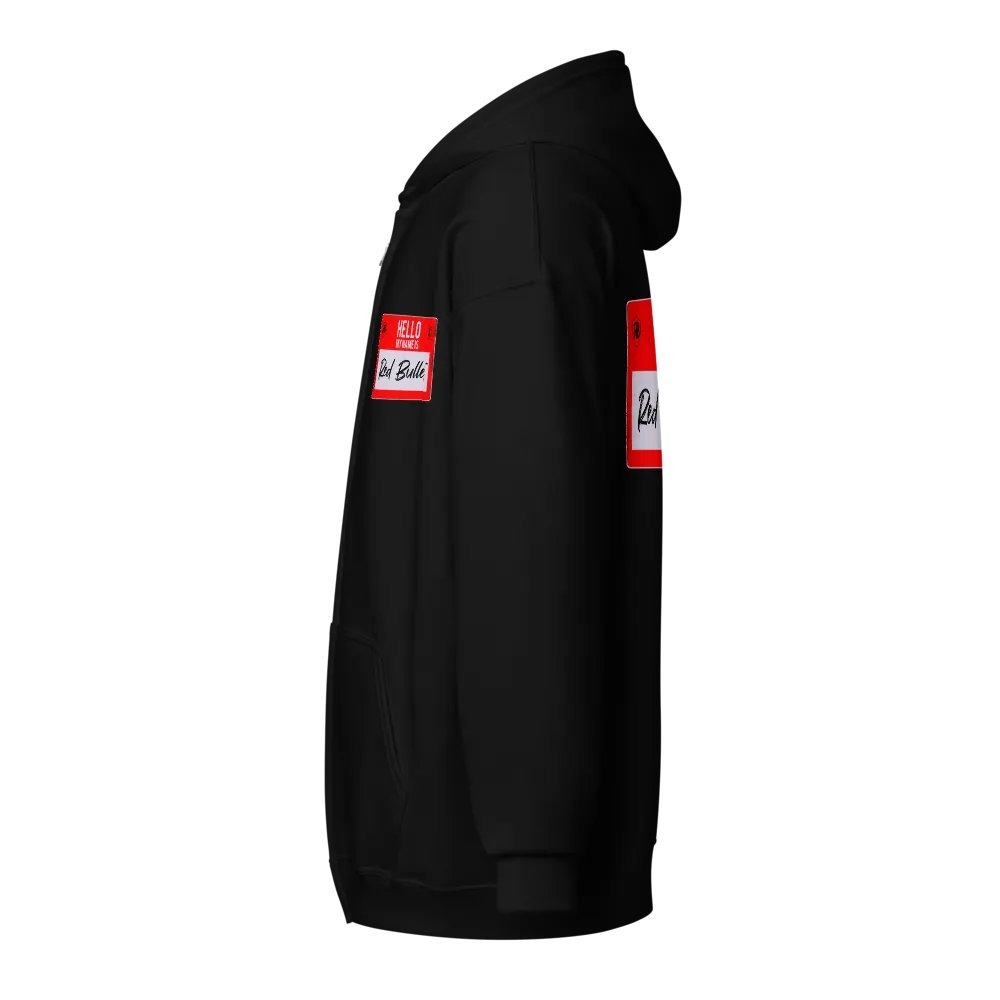 Red Bullett Name Tag Zip-Up Hoodie product image (5)