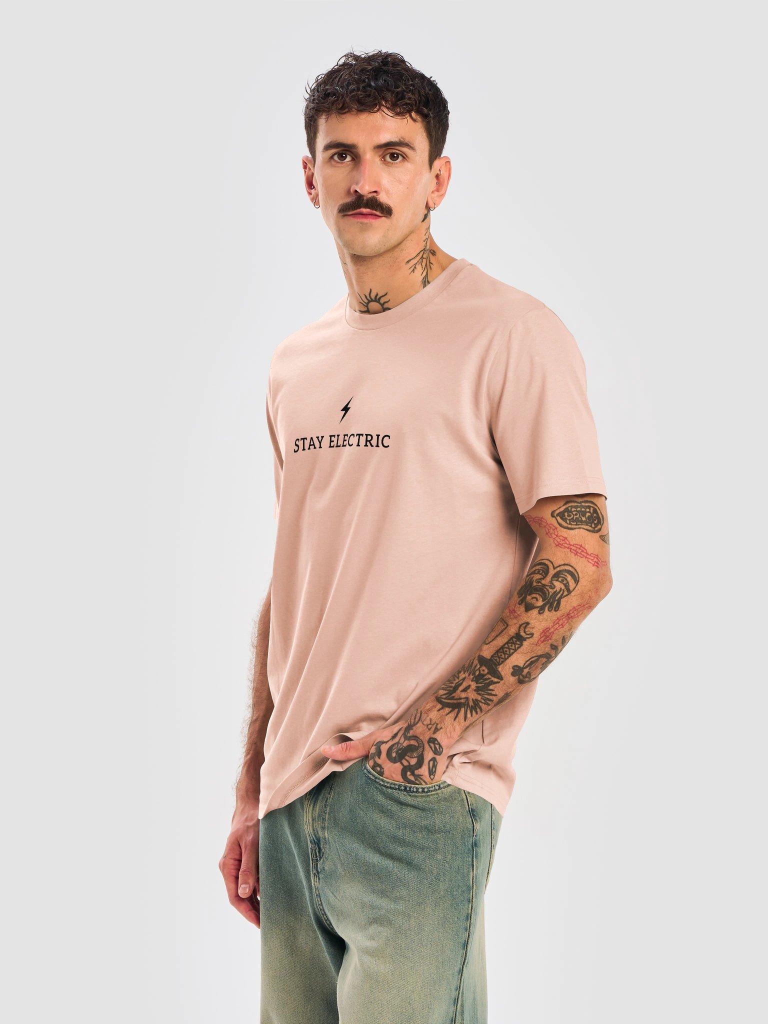 Stay Electric Lightning – Stanley/Stella Organic Oversized T-Shirt product image (14)