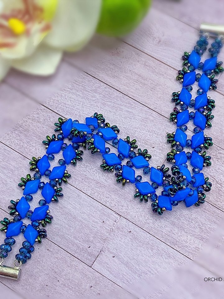Starlight GemDuo Beaded Bracelet - Blue product image (1)