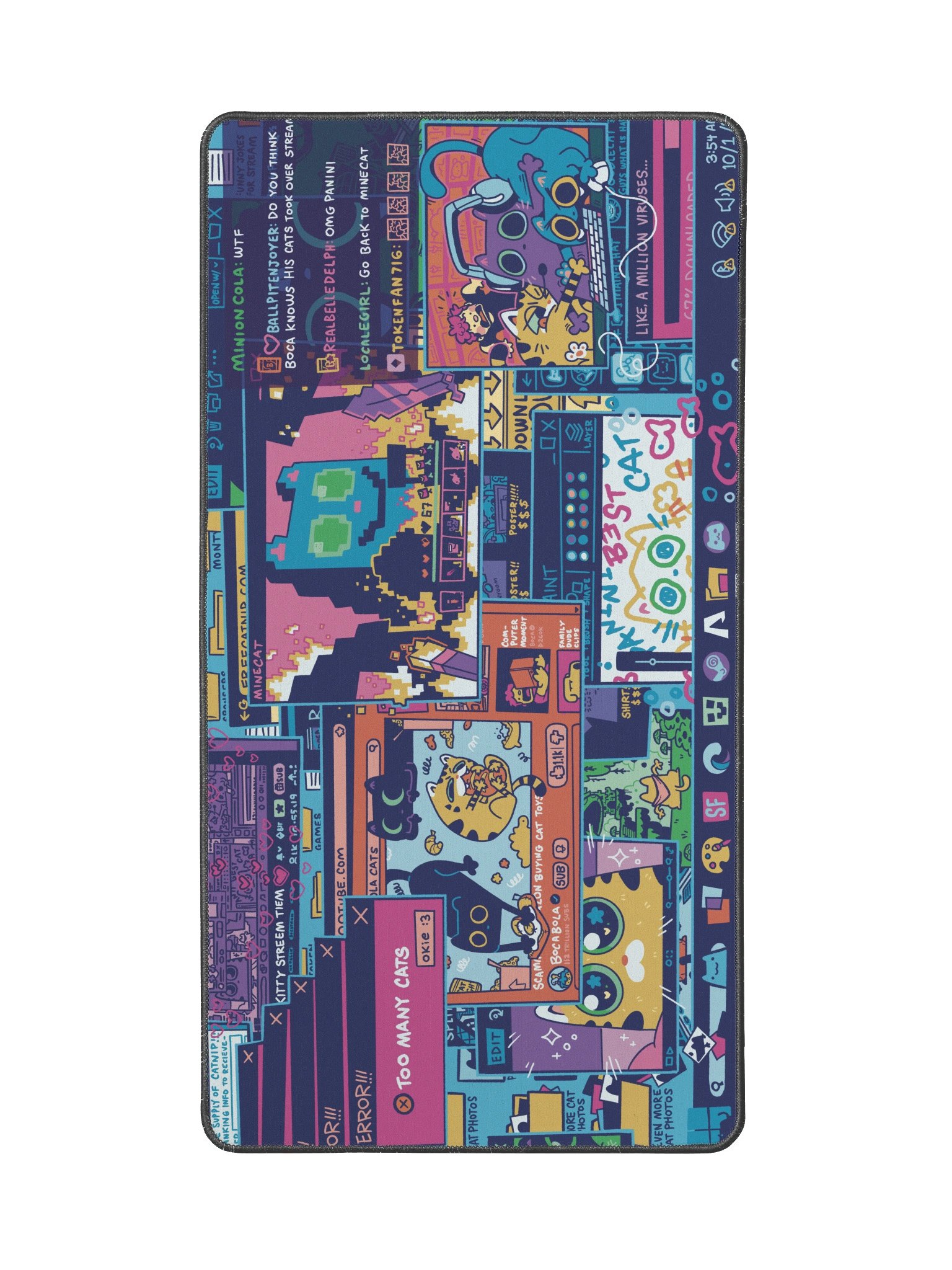 Crazy Cats Desk Pad product image (2)