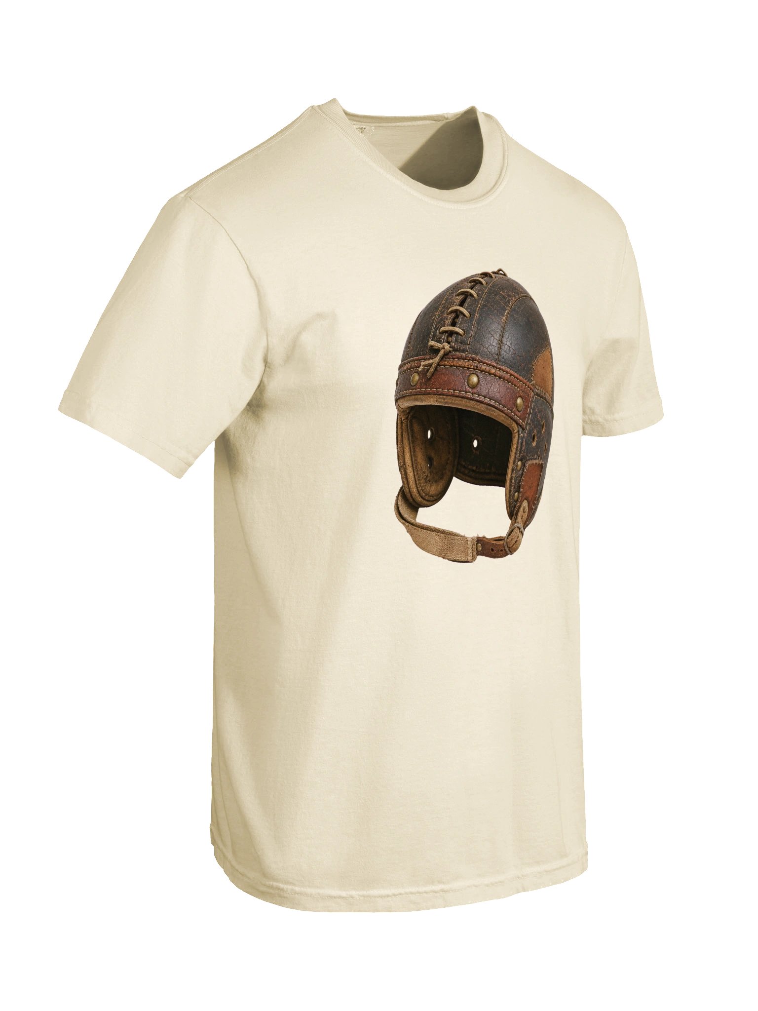 Cinder Gridiron 013 Vintage Football Helmet Art Tee product image (6)