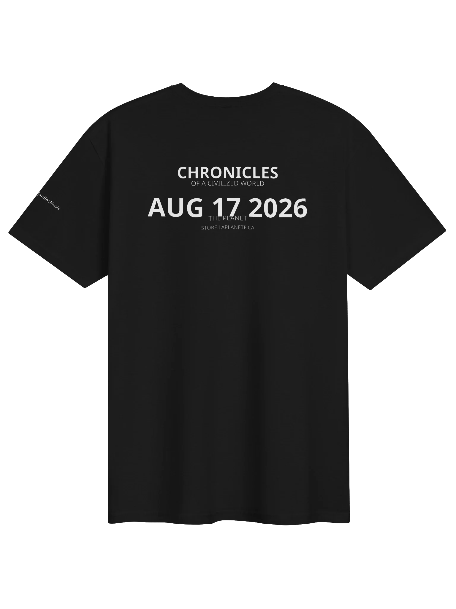 Chronicles Planet — Tour Date Tee - b0g5U7WbkWQ