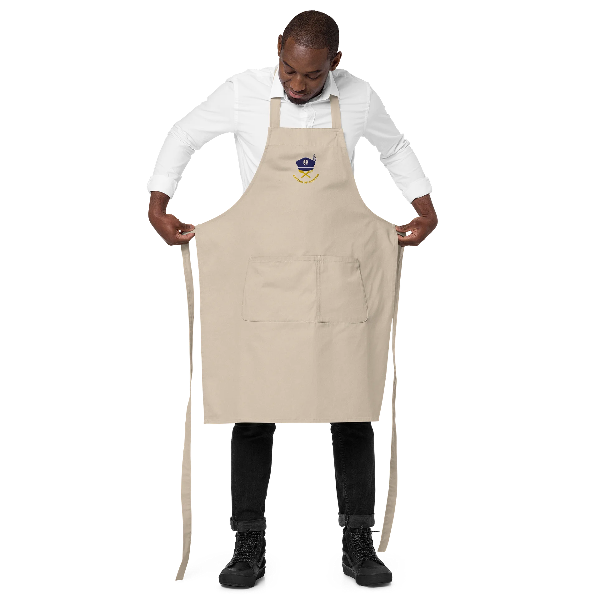Captain of Cooking – Premium Embroidered Nautical‑Style Kitchen Apron for Men Who Command the Kitchen product image (3)
