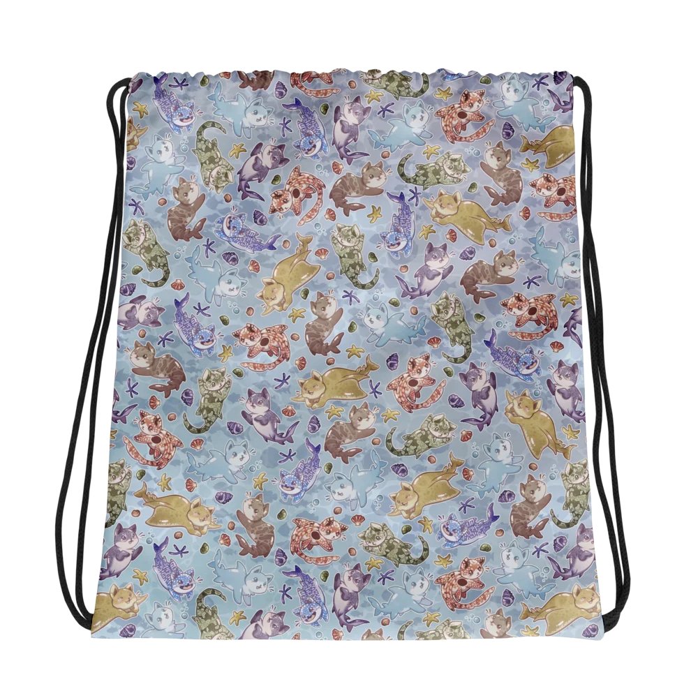 CATSHARK - drawstring bag product image (1)