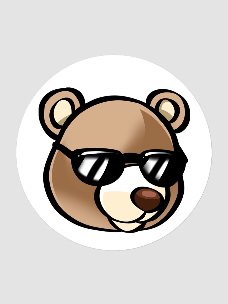 Cool Bear Lou Sticker product image (1)