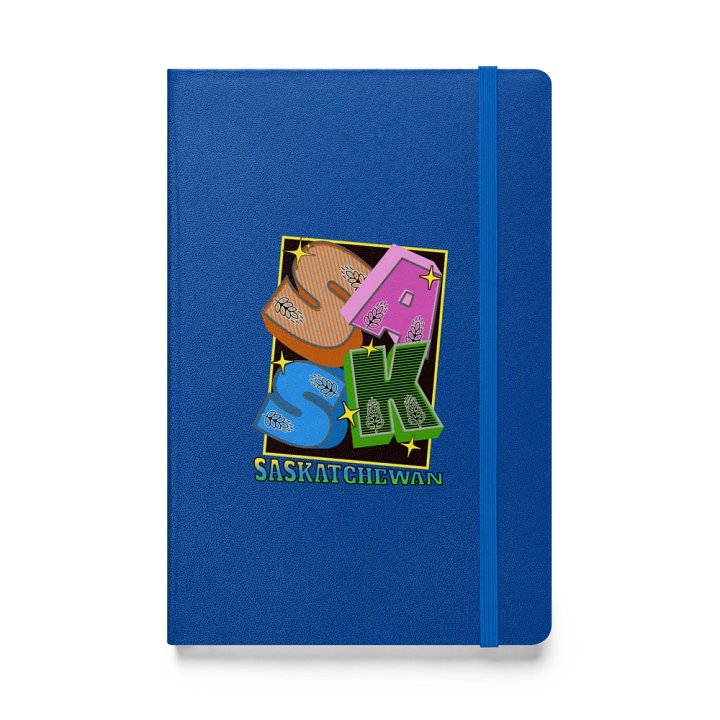 Sask Saskatchewan Block Letter Vibrant Notebook product image (1)