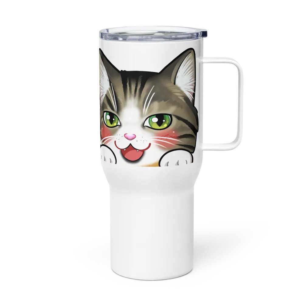 Cat Mug (Traveling With Handle) product image (1)