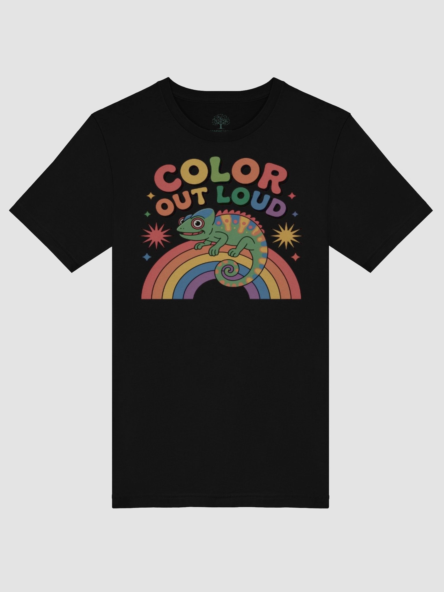 Exclusive 'Color Out Loud' Chameleon Rainbow Unisex T-Shirt - TDS Music product image (54)