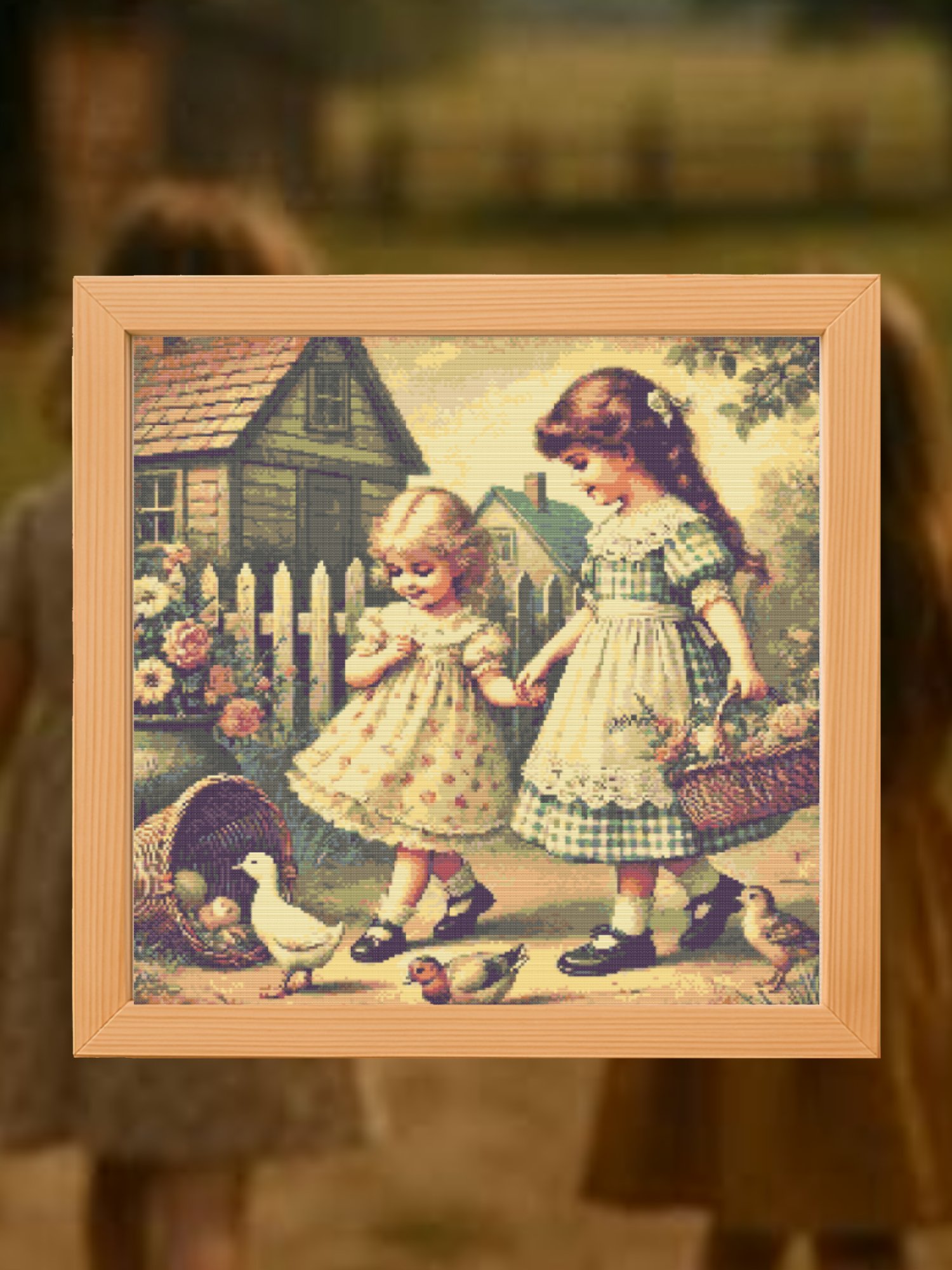 Little Ladies Walk Cross Stitch Pattern product image (1)