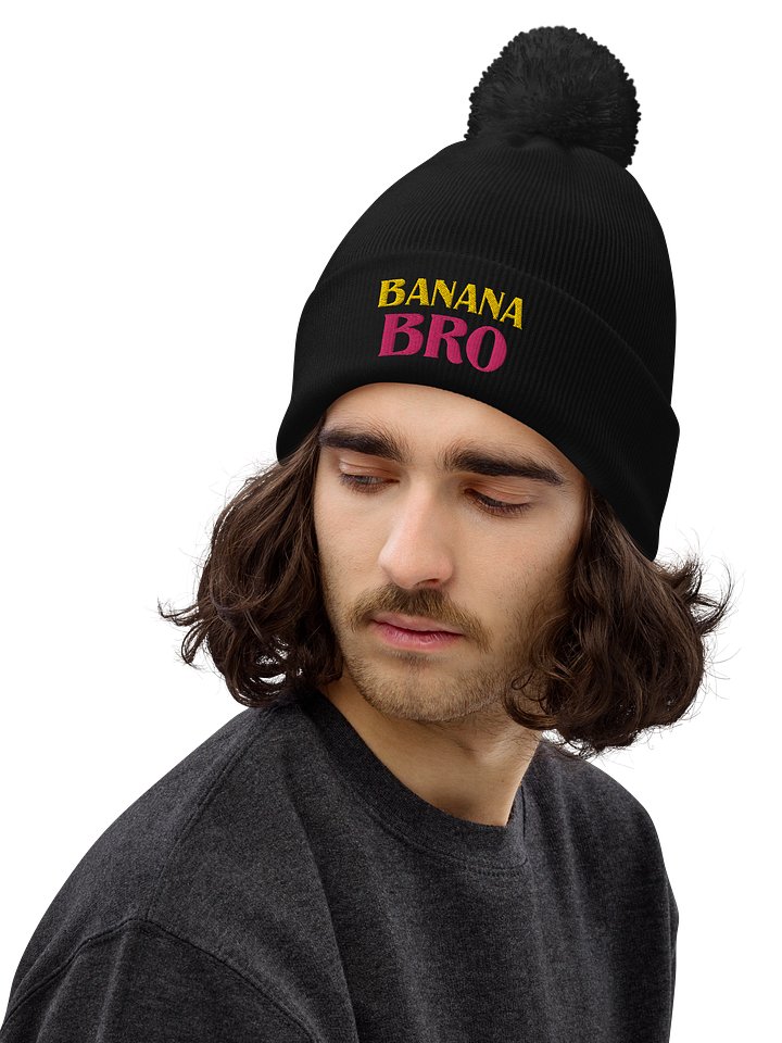 Banana Bro pom pom beanie product image (1)