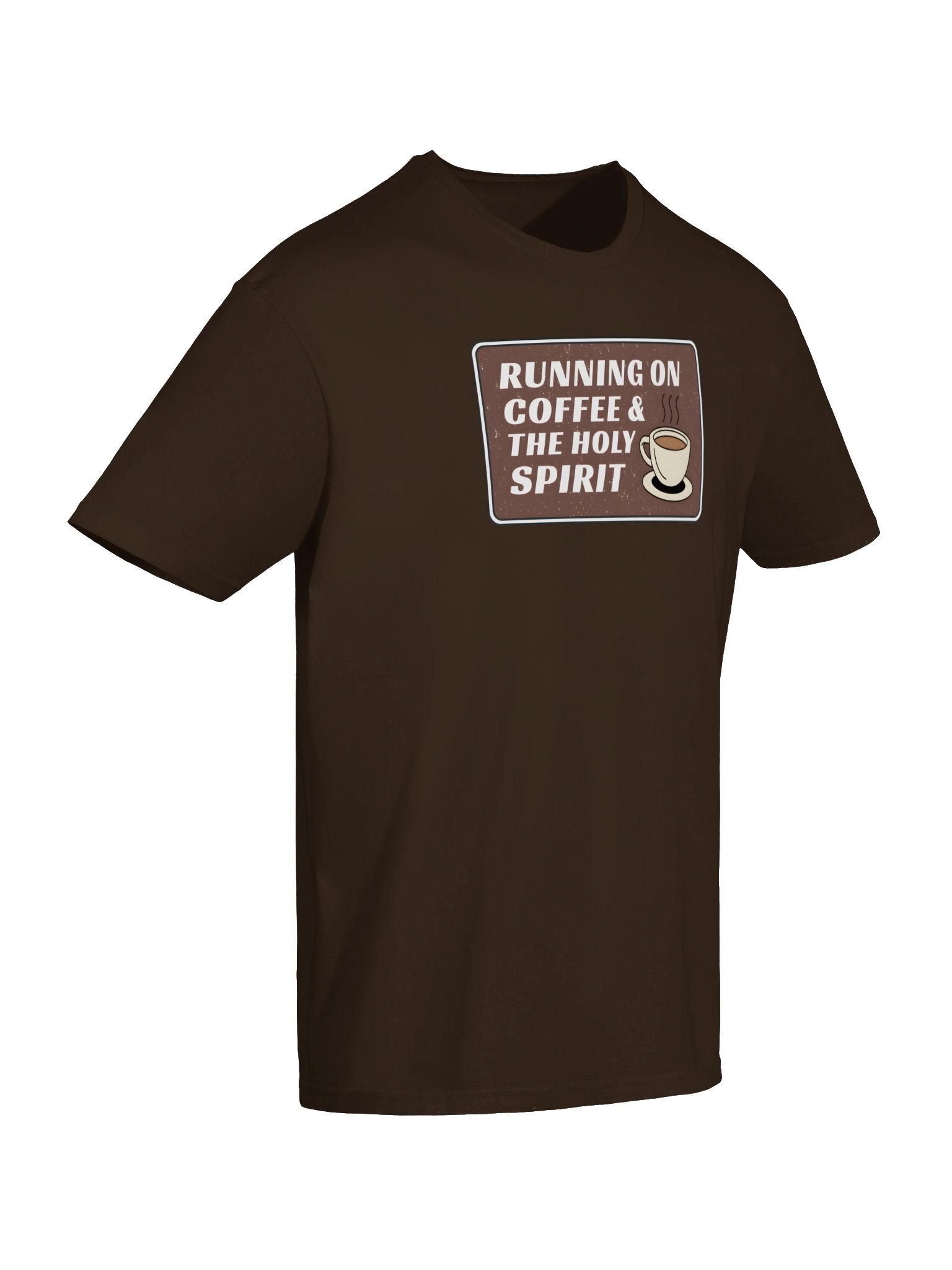 Running on Coffee & the Holy Spirit Tee - Brown product image (6)