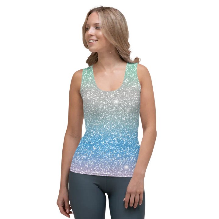 Glitter Unicorn Texture Design Tank Top (10) product image (1)