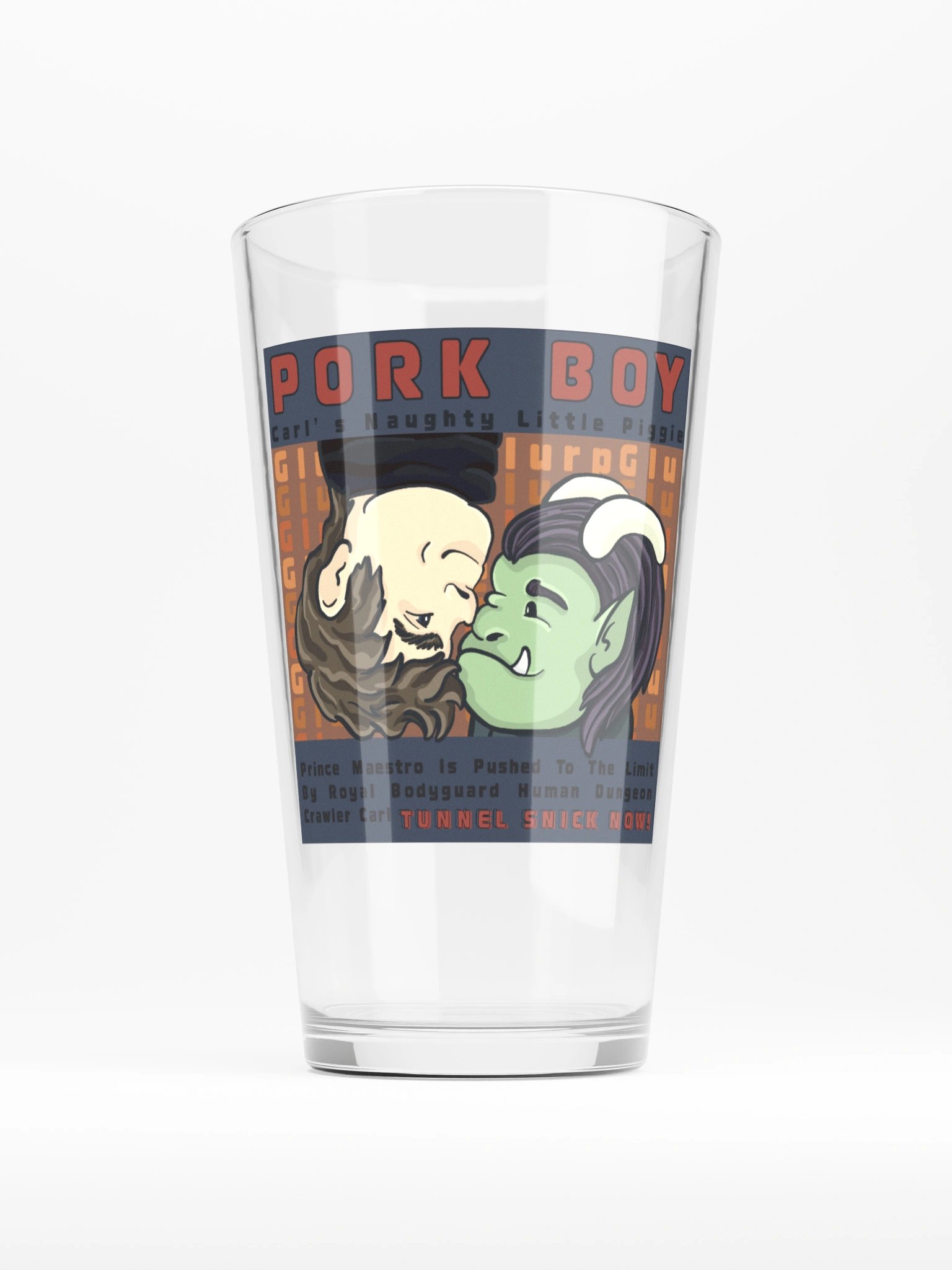 Carl's Naughty Little Piggy Snick Pint Glass product image (1)