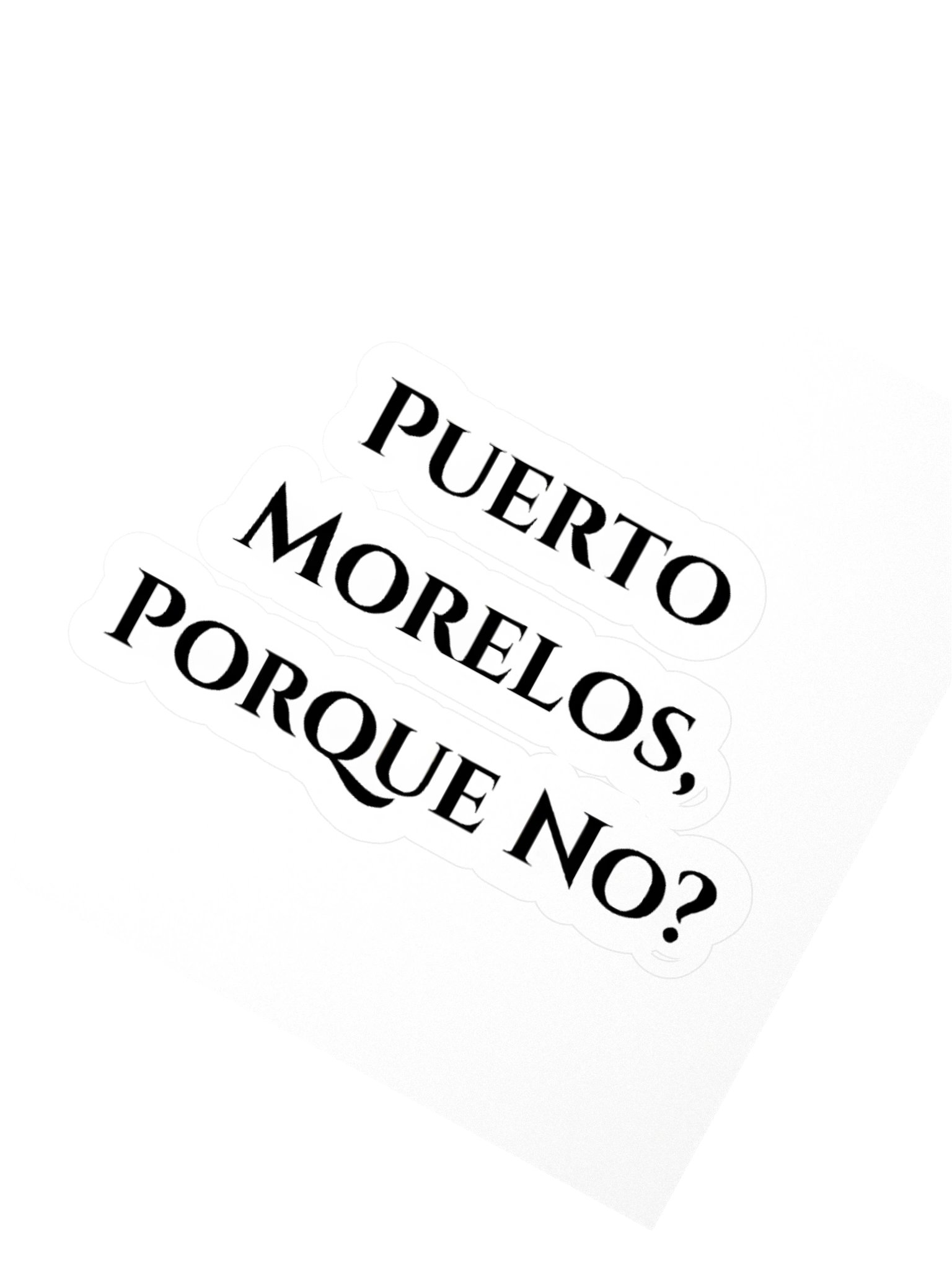 Copy of Pour Decisions Puerto Morelos, Quintana Roo Sticker product image (2)