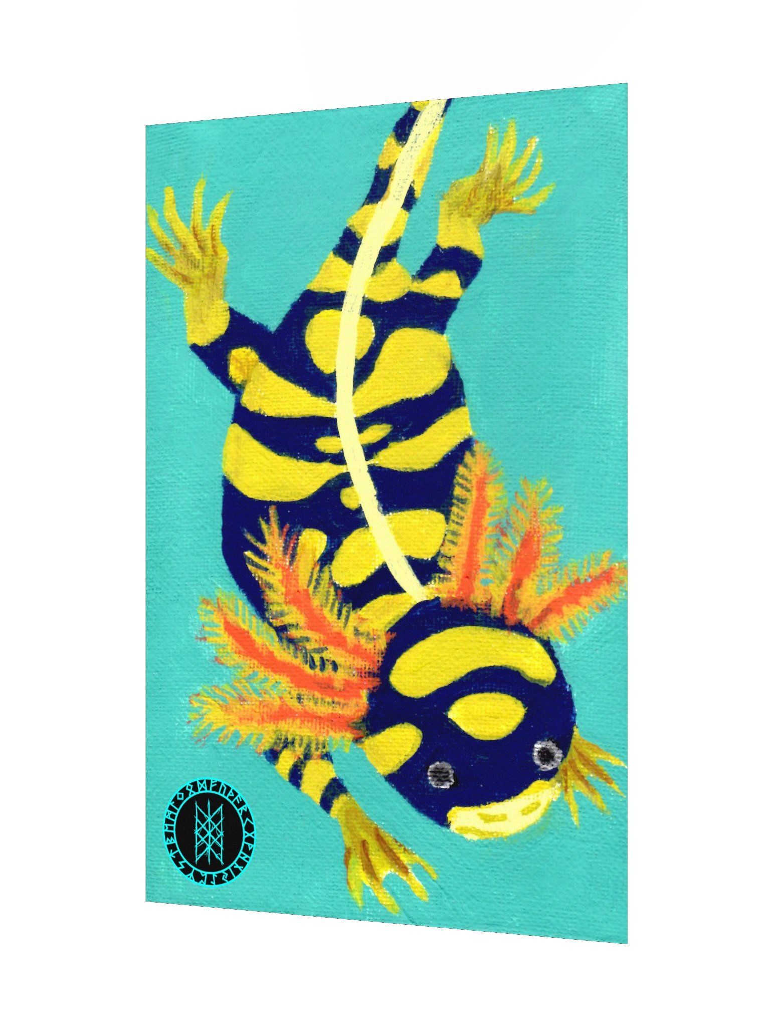 Gone Fission June Banded Axolotl Matte Paper Poster product image (7)