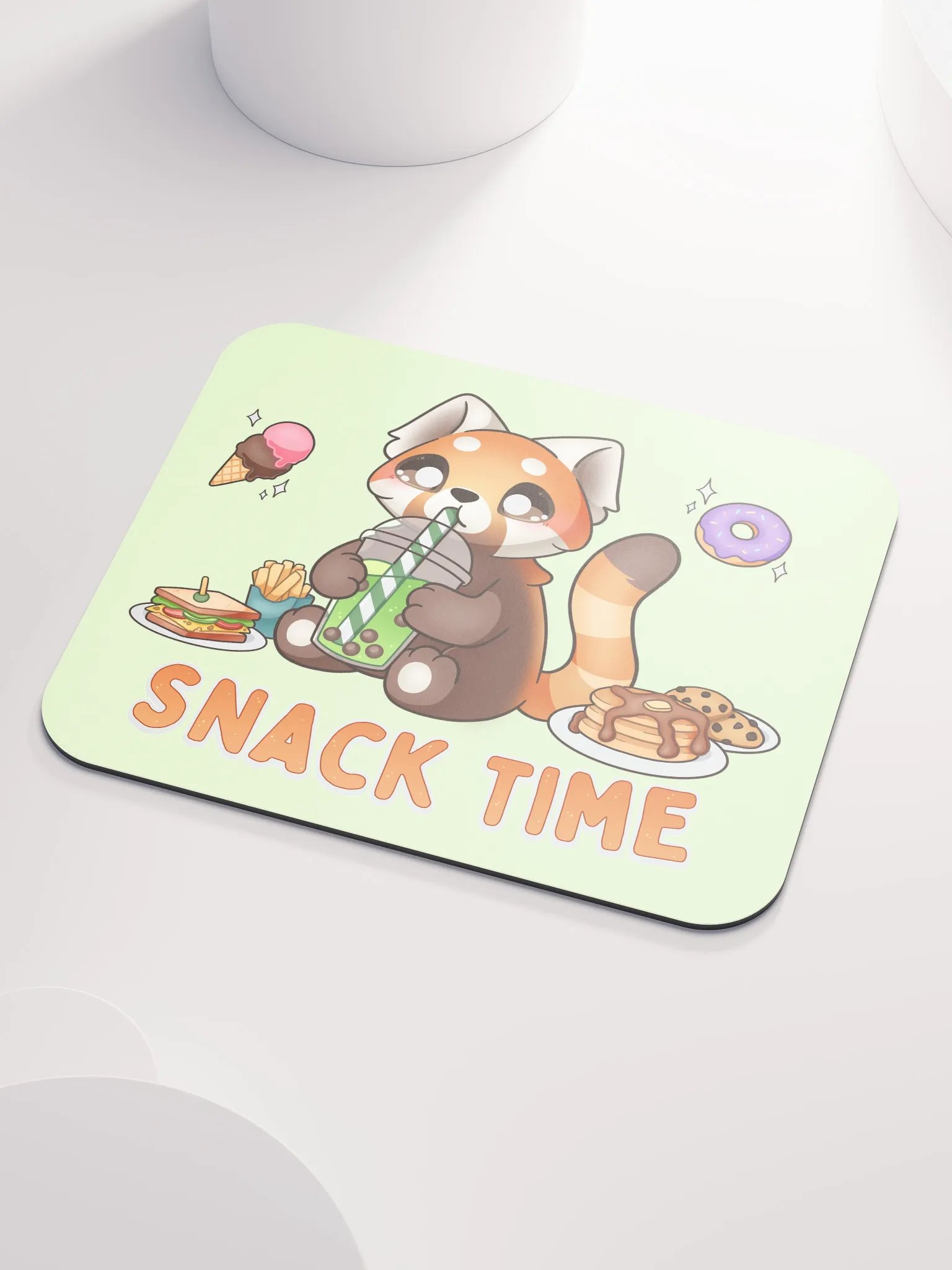 Snack Time Red Panda Mouse Pad product image (3)