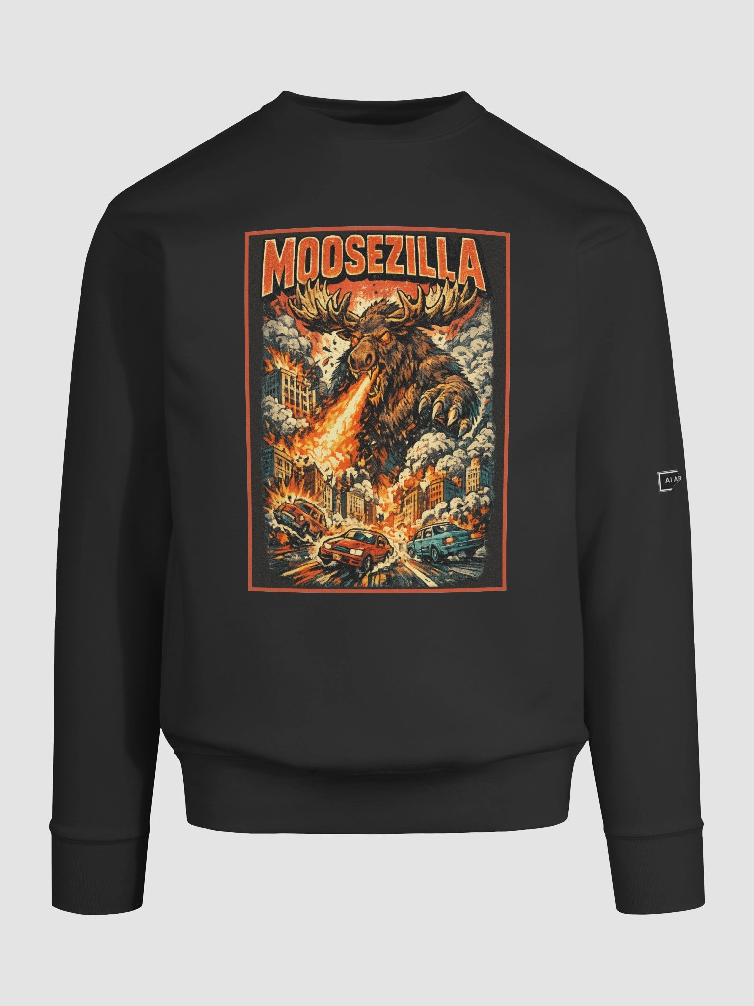 "MOOSEZILLA" premium cotton sweatshirt product image (7)