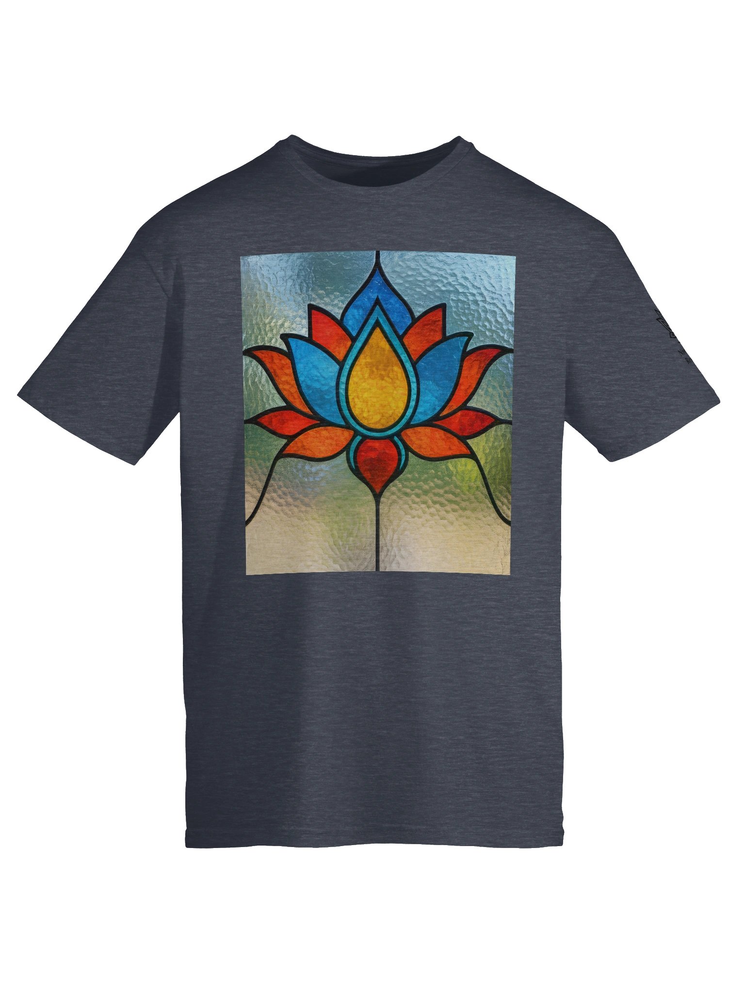 Stained Glass Lotus Graphic T product image (65)