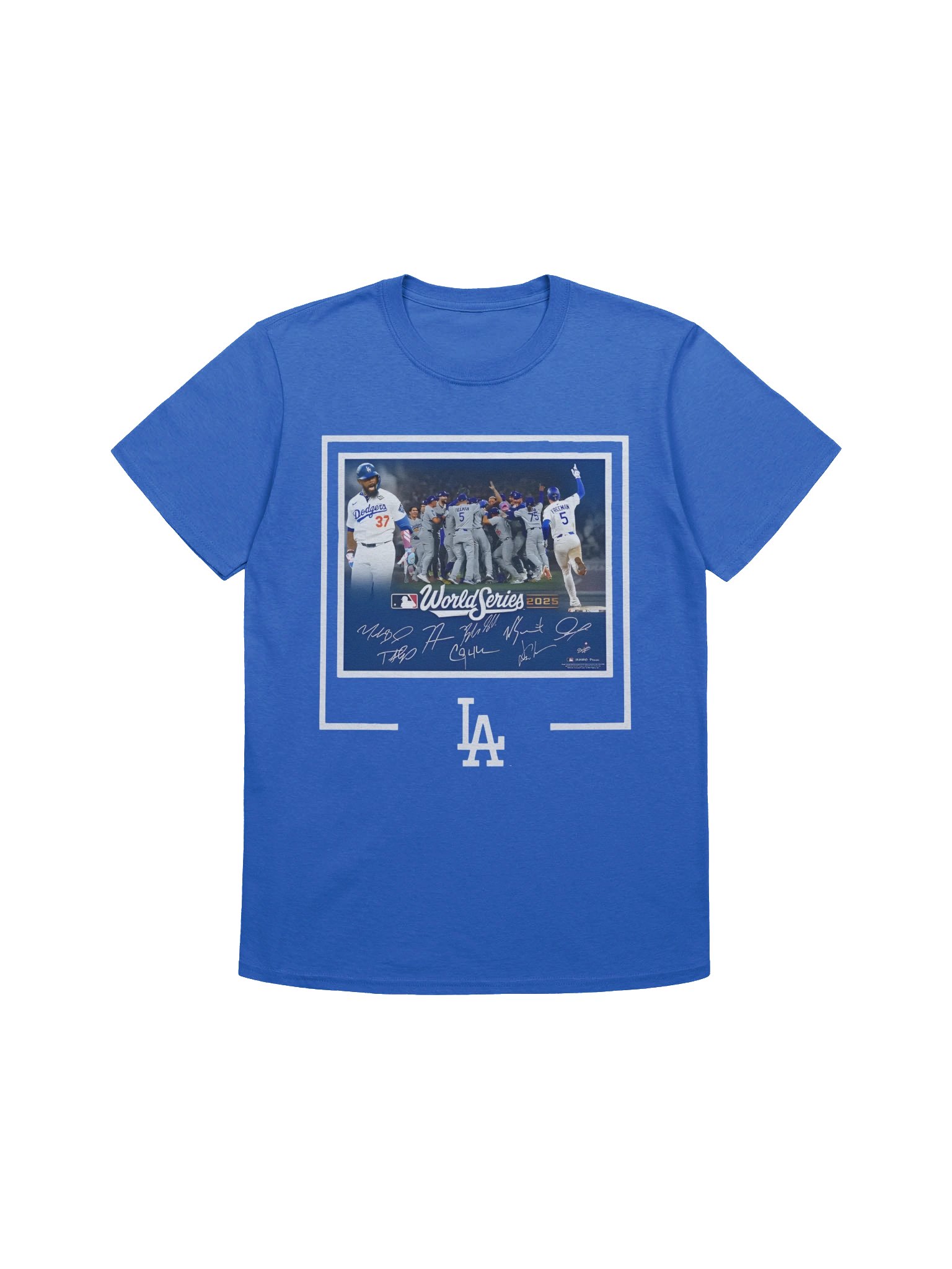Dodgers Autographed World Series Signatures T-Shirt product image (1)