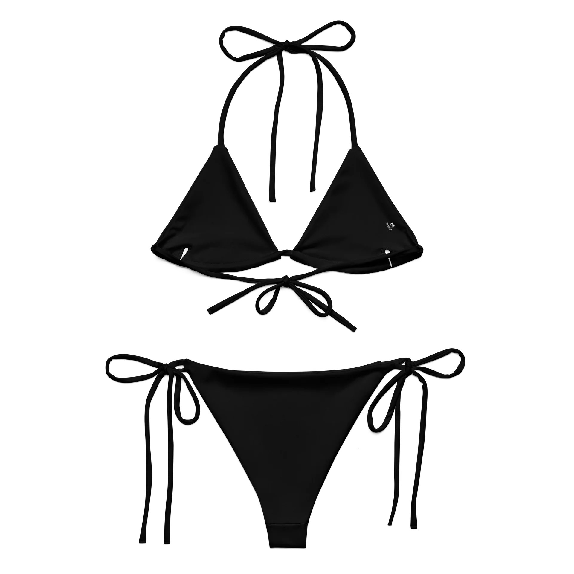 Minimalist Black All-Over Print String Bikini product image (1)
