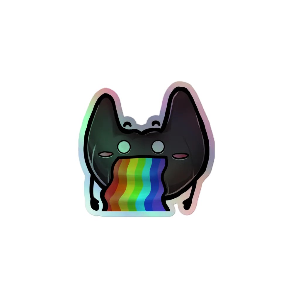Beardie Pride Holographic Sticker product image (1)