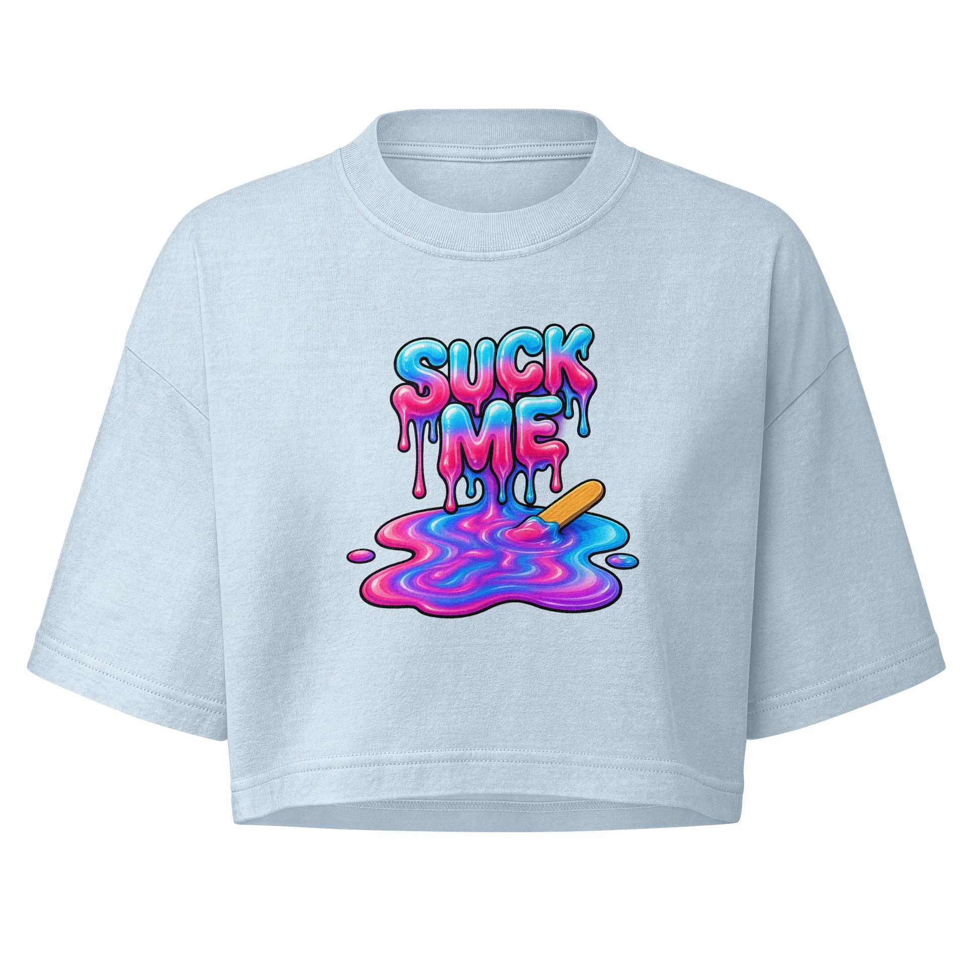 Neon Drip Crop Tee product image (1)