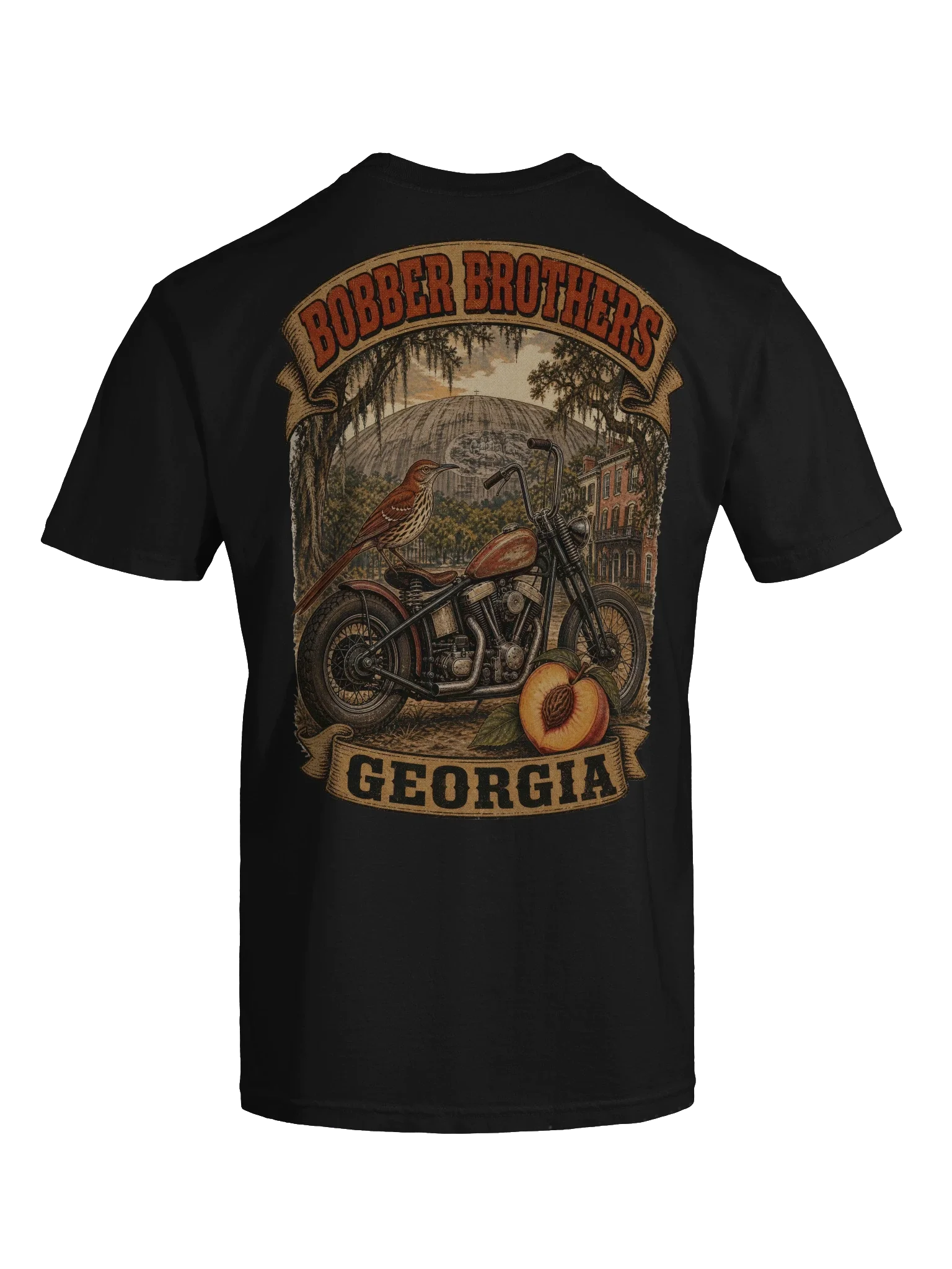 Georgia motorcycle t-shirt design by Bobber Brothers