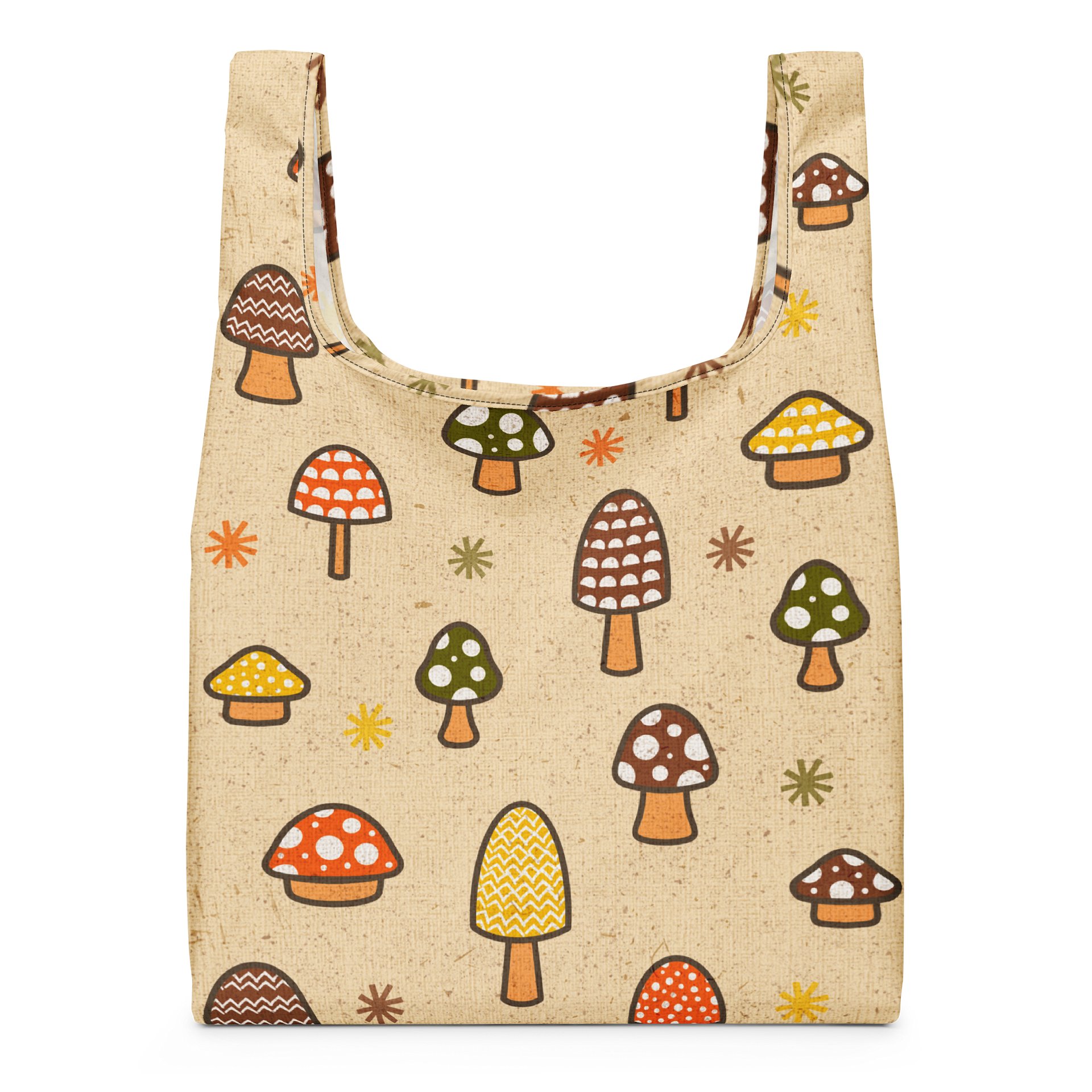 1970s Retro Mushrooms Shopping Bag product image (3)